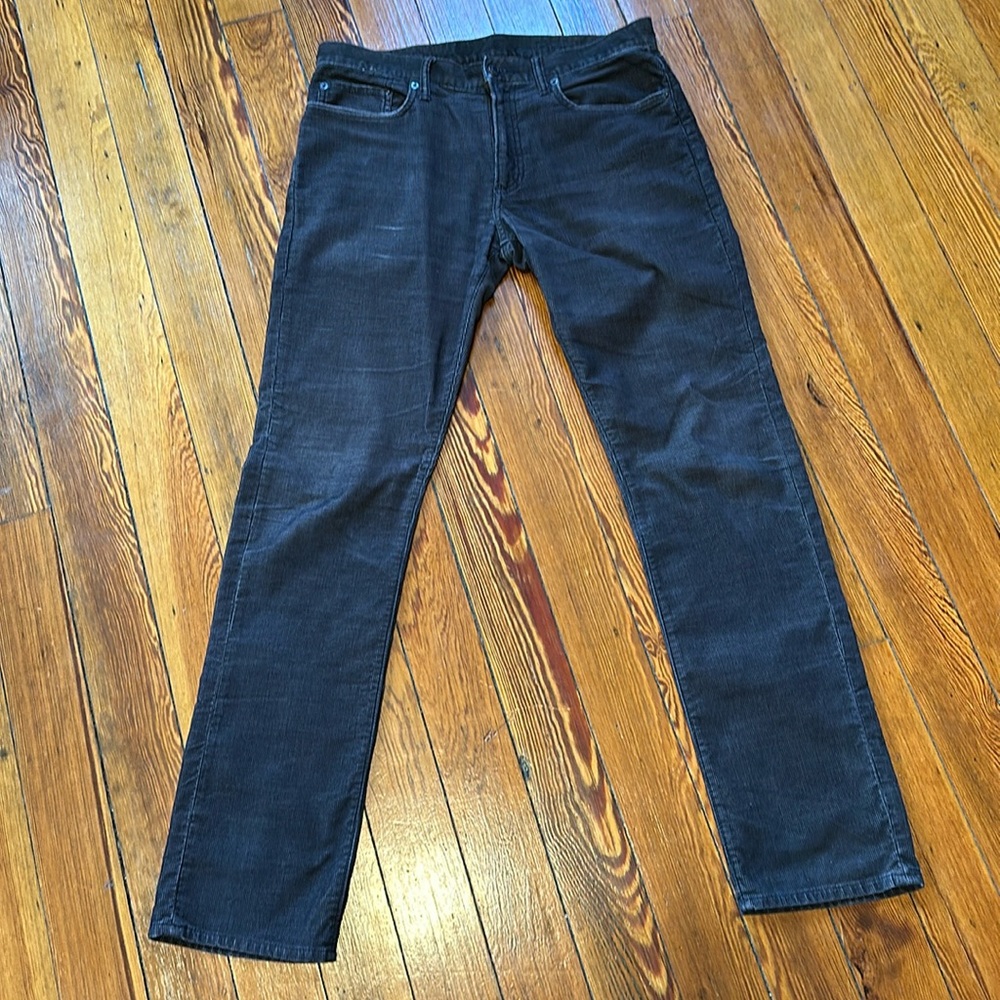 Charcoal Corduroys - 1969 Gap - 31x32